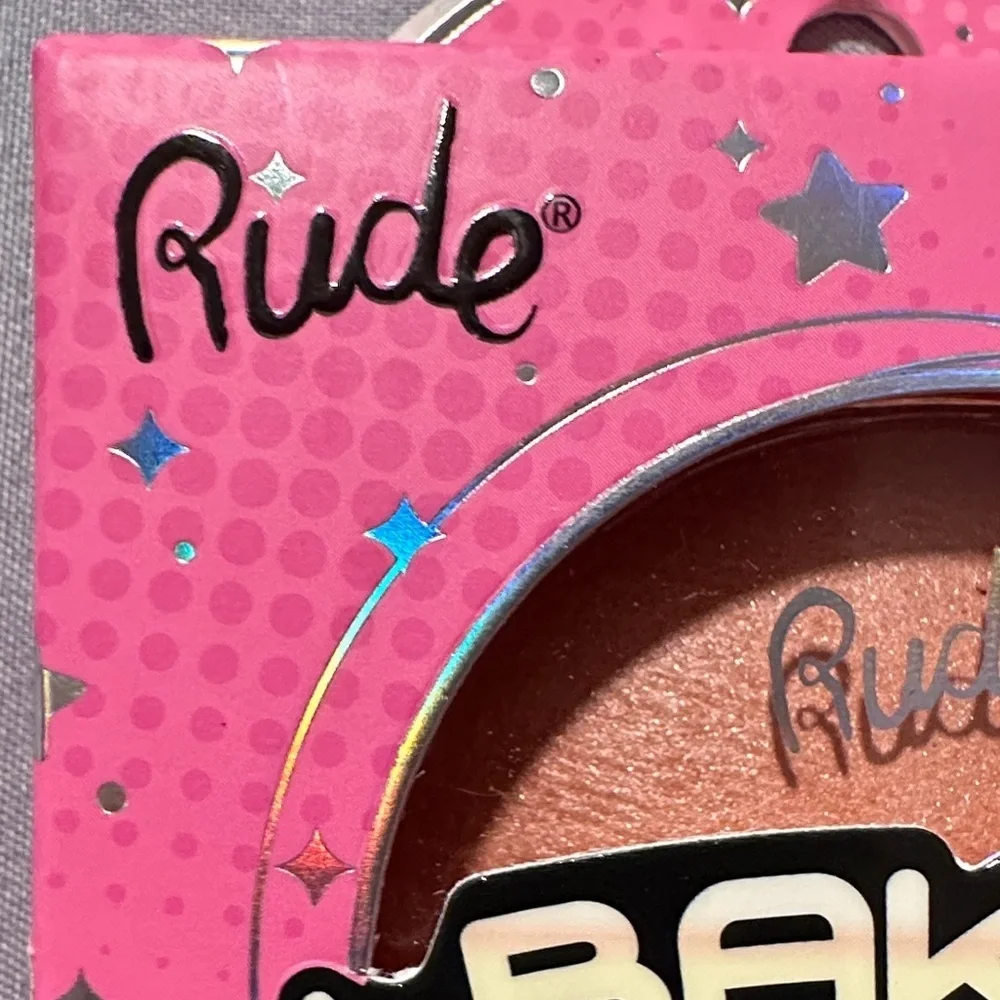 3/$15 🌼 RUDE Baked Blush in Champagne Shimmer.